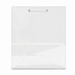 Extra-Large Glossy White Gift Bag with Rope Handles