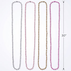 Team Bride Bachelorette Bead Necklaces - 24 Pack