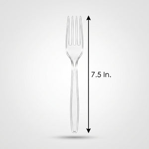 Clear Plastic Forks - Pack of 20 - 7.5 in.
