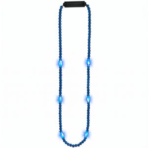 Royal Blue Light-Up Bead Necklace