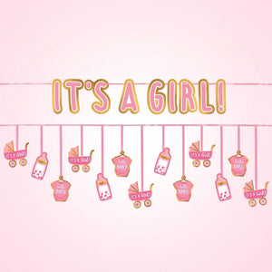 "It's a Girl" Double Banner Multipack for Baby Shower