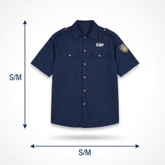 Men's Classic Police Costume Shirt - S/M