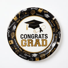 Glad to Be a Grad 8.5" Graduation Paper Plates