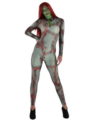 Womens Stitched Monster Catsuit Costume - Adult S/M