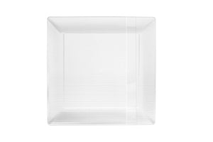 7.5 In. Clear Zen Design Plates | 10 Count