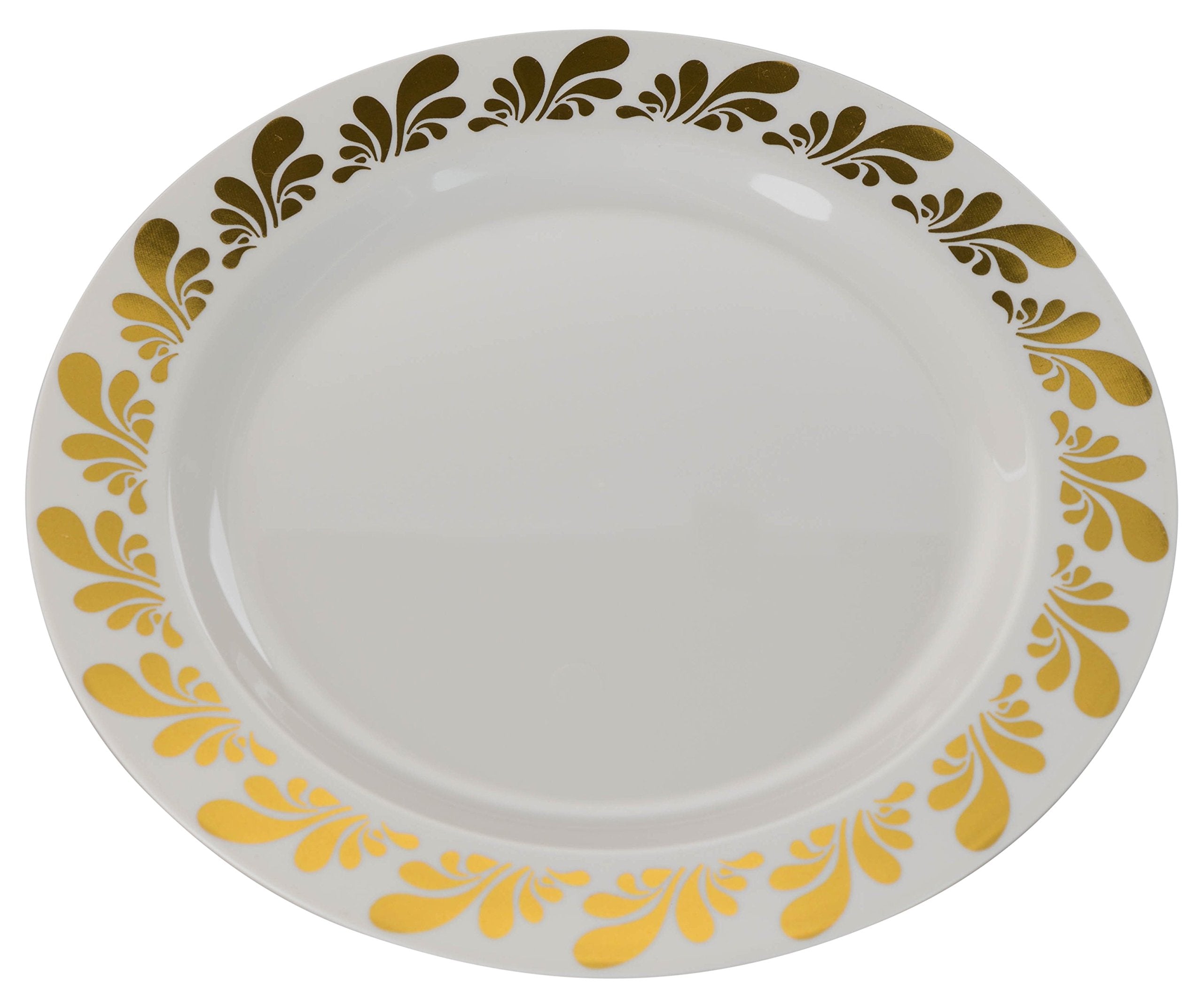7.5 In. Gold Splash Design Plates | 10 Count
