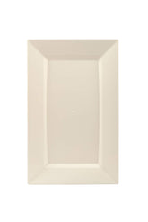 7.5 In. Ivory Rectangular Plates | 10 Count