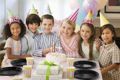 7 In. Black Plastic Plates | 50 Count