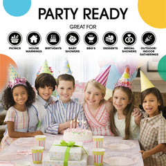 7 In. Clear Plastic Plates | Case of 600