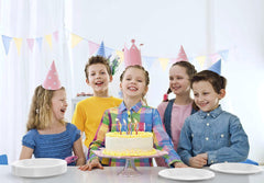 7 In. White Plastic Plates | 50 Count