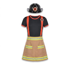 Wild Firefighter Halloween Costume For Girls - Child L