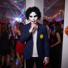 Men's Creepy Painter Costume with Jacket, Gloves, and Mask - Halloween Special
