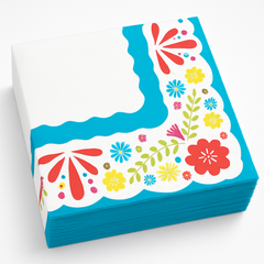Viva la Fiesta Lunch Napkins - Bright & Festive Design, 40-Pack