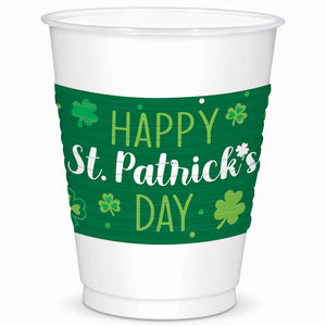 St. Patrick's Day 18oz Irish Blessings Plastic Cups - 25ct