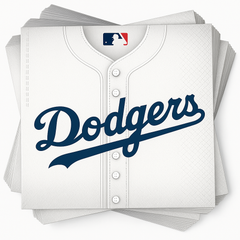 Los Angeles Dodgers MLB Luncheon Napkins - 6.5 In. x 6.5 In.