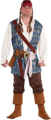 Men's Jack Sparrow Halloween Costume - Pirates of the Caribbean - Adult Plus