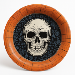 Wicked Hauntings 10" Halloween Skull Plates