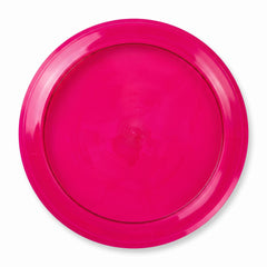 16" Bright Pink Round Plastic Platter