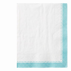 Premium Robin's Egg Blue Buffet Guest Towels - 8 In. x 4 In.