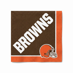 Cleveland Browns NFL Lunch Napkins - 6.5 In. x 6.5 In.