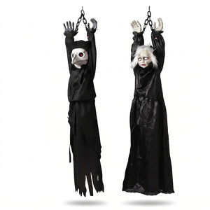 Creepy Animated Hanging Doll Figure - 53 Inches