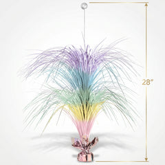Giant Pastel and Gold Foil Spray Centerpiece