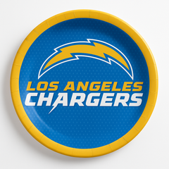 Los Angeles Chargers 9" Round Paper Plates