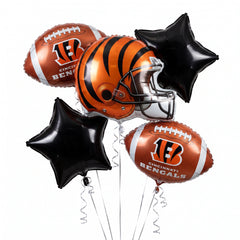 Cincinnati Bengals Metallic Balloon Bouquet