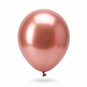 Satin Luxe Rose Gold Latex Balloons, 11-Inch, 6-Pack