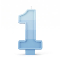 Boys' 1st Birthday Gradient Number Candle
