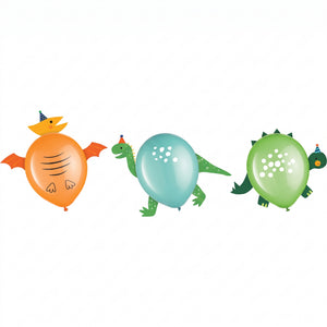 Dino-Mite Latex Balloon Decorating Kit - Set of 6