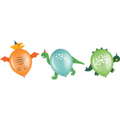 Dino-Mite Latex Balloon Decorating Kit - Set of 6