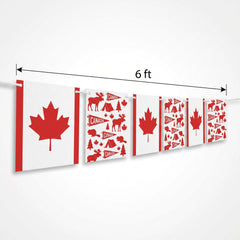 Canada Day Maple Leaf Pennant Banner