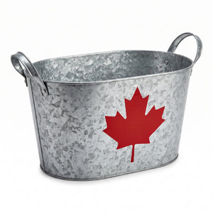 Canada Day Galvanized Metal Bucket