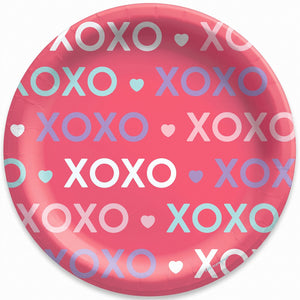 Lovely Hearts Valentine’s Day Paper Plates - 8.5"