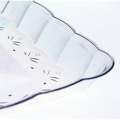 12 In. x 18 In. | Clear Plastic Rectangle Tray | 24 Count