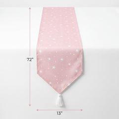 Baby's First Birthday Starry Polyester Table Runner