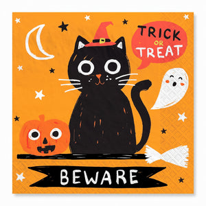 Spooky Friends Halloween Beverage Napkins - 5 In. X 5 In.