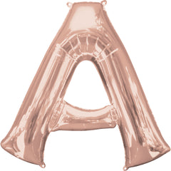 Rose Gold Letter A Foil Balloon