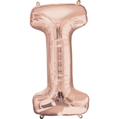 Rose Gold Foil Letter "I" Balloon