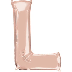 Rose Gold Letter L Foil Balloon