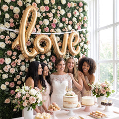 Gold Script Love Foil Balloon