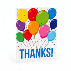 Colorful Balloon Thank You Card