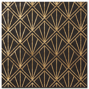 Glamorous Hollywood Metallic Lunch Napkins - 6.5 In. x 6.5 In., 16-Pack