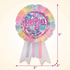 "Birthday Princess" Pastel Confetti Ribbon for Birthday Celebrations