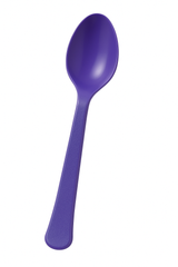 Heavy-Duty Purple Plastic Spoon