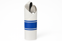Premium Rolled Cutlery with Guest Towel - Royal Blue