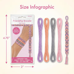 DIY Friendship Bracelet Kit - 12-Pack Craft Favor Set