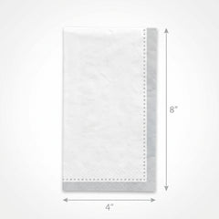 Premium Silver Buffet Guest Towel Napkins - 8 In. x 4 In.