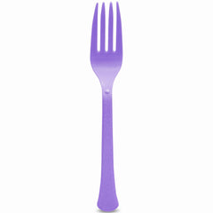 Heavy Duty Purple Plastic Forks - 7.5 in. | 50 Pack